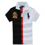 high neck t-shirt wholesale polo ralph lauren hommes 2013 italy cotton pl1023 black white